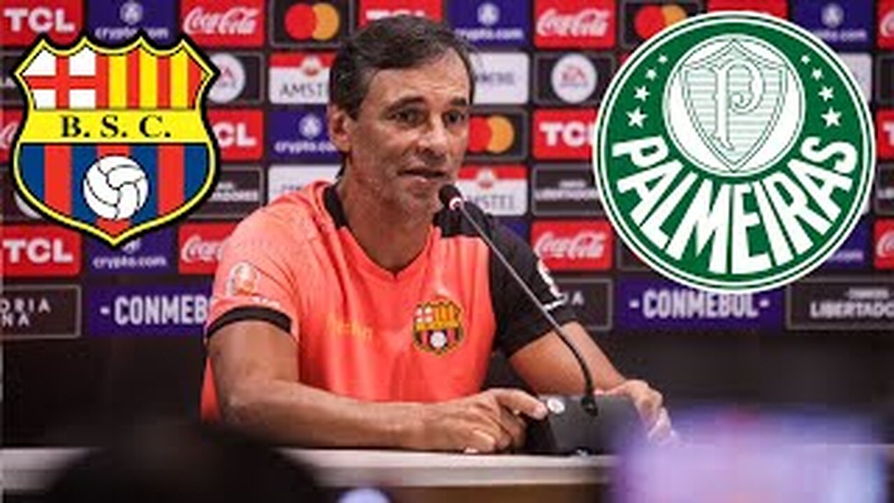 RAPAZ! OLHA O QUE FABIAN BUSTOS TÉCNICO DO BARCELONA DISSE ANTES DO JOGO CONTRA PALMEIRAS!