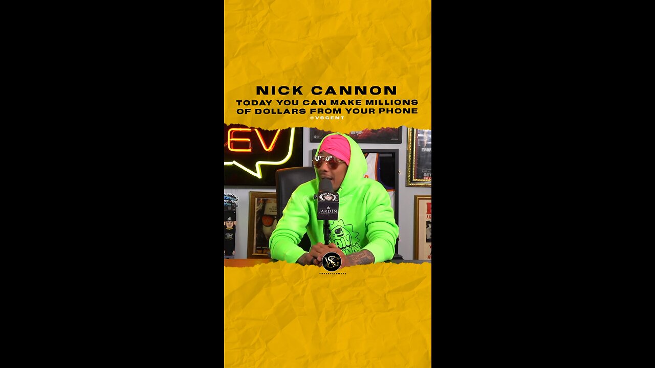 #nickcannon Today you can make millions of dollars from your phone. 🎥 @BootlegKev