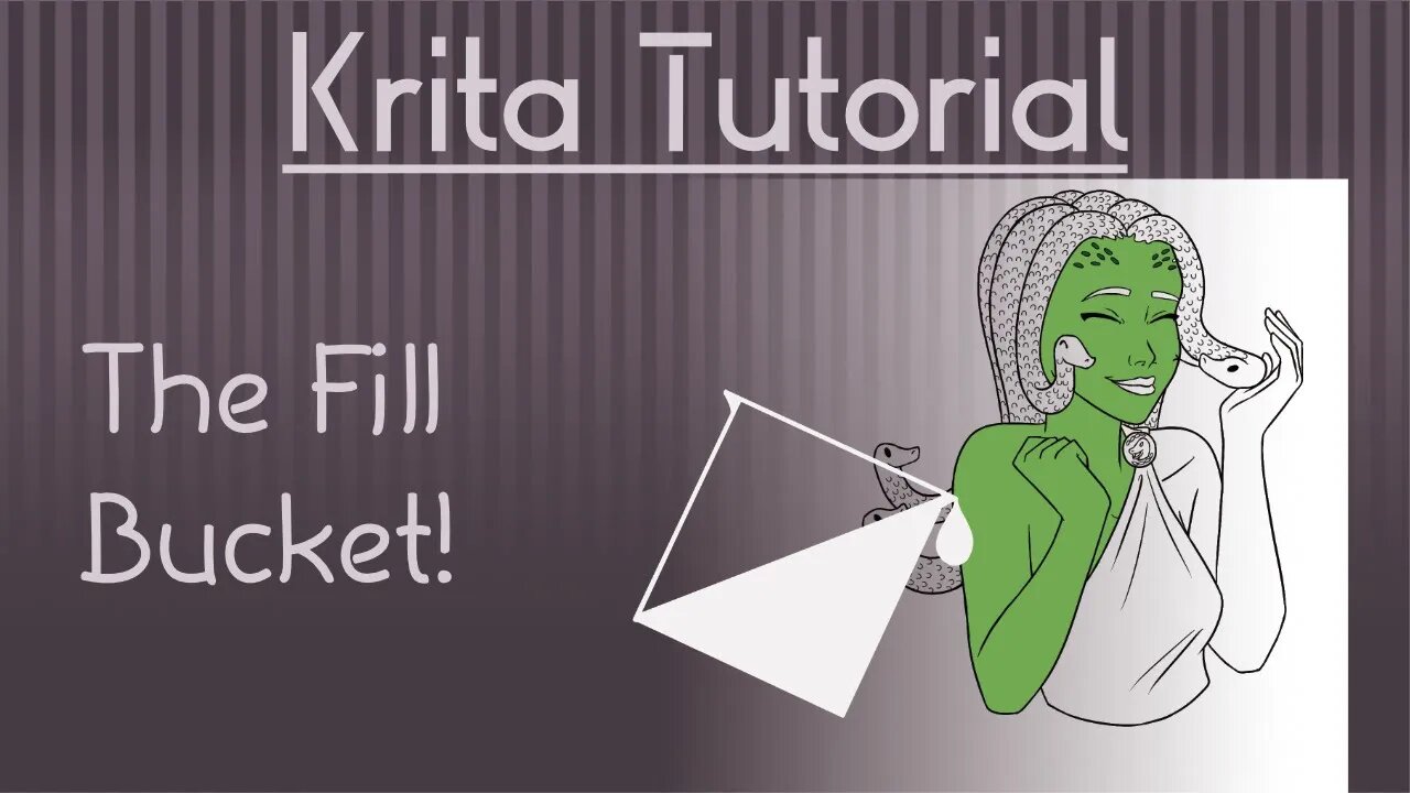 Krita Tutorial: Using the Fill Bucket