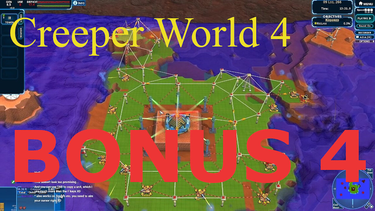 Let's Play Creeper World 4. Bonus 4 [Autobuild FPS 3]