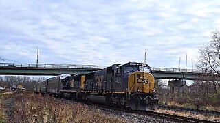 CSX Rochester Subdivision MP328.5 Clyde NY , A LONG WB Manifest with EMD Power