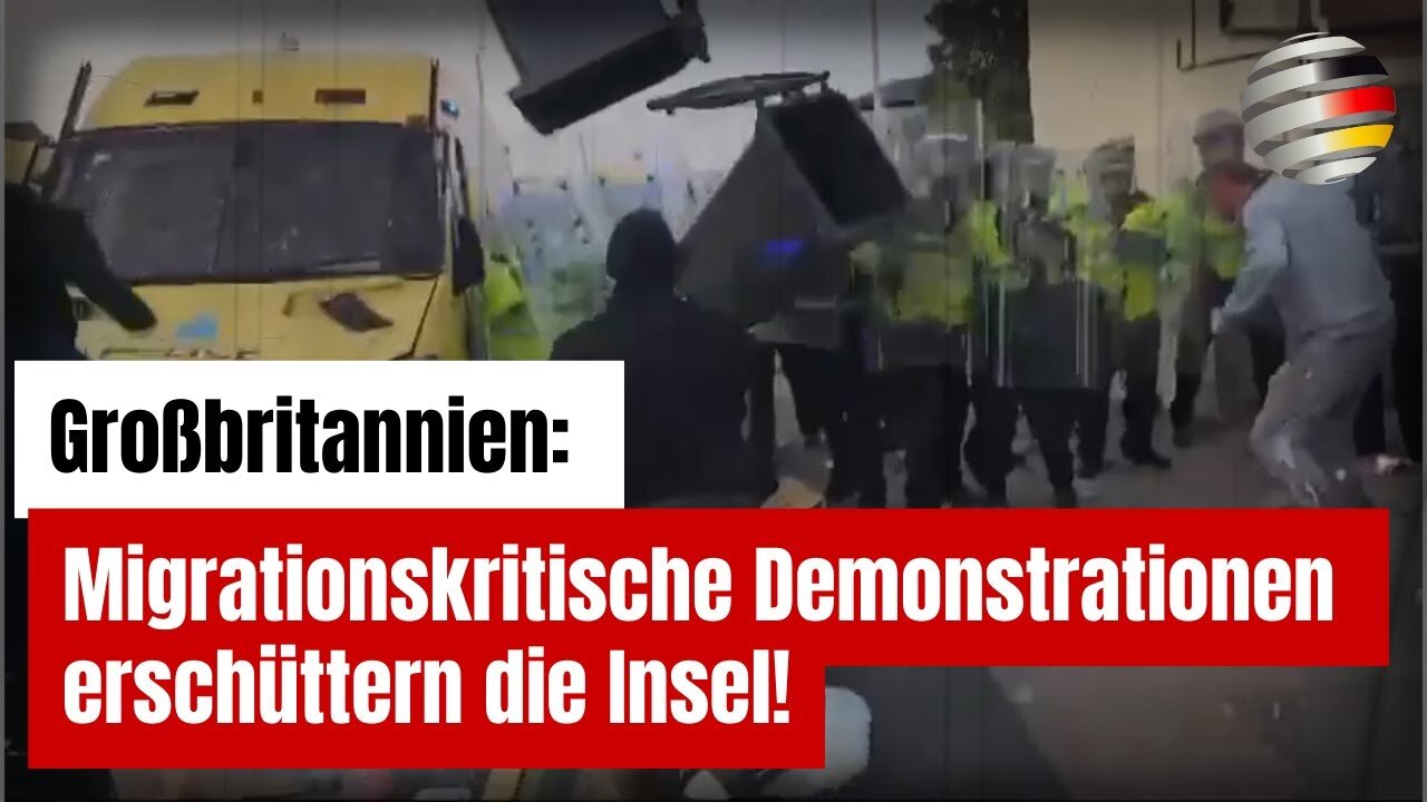 Großbritannien🇬🇧: Migrationskritische Demonstrationen und Ausschreitungen erschüttern die Insel!