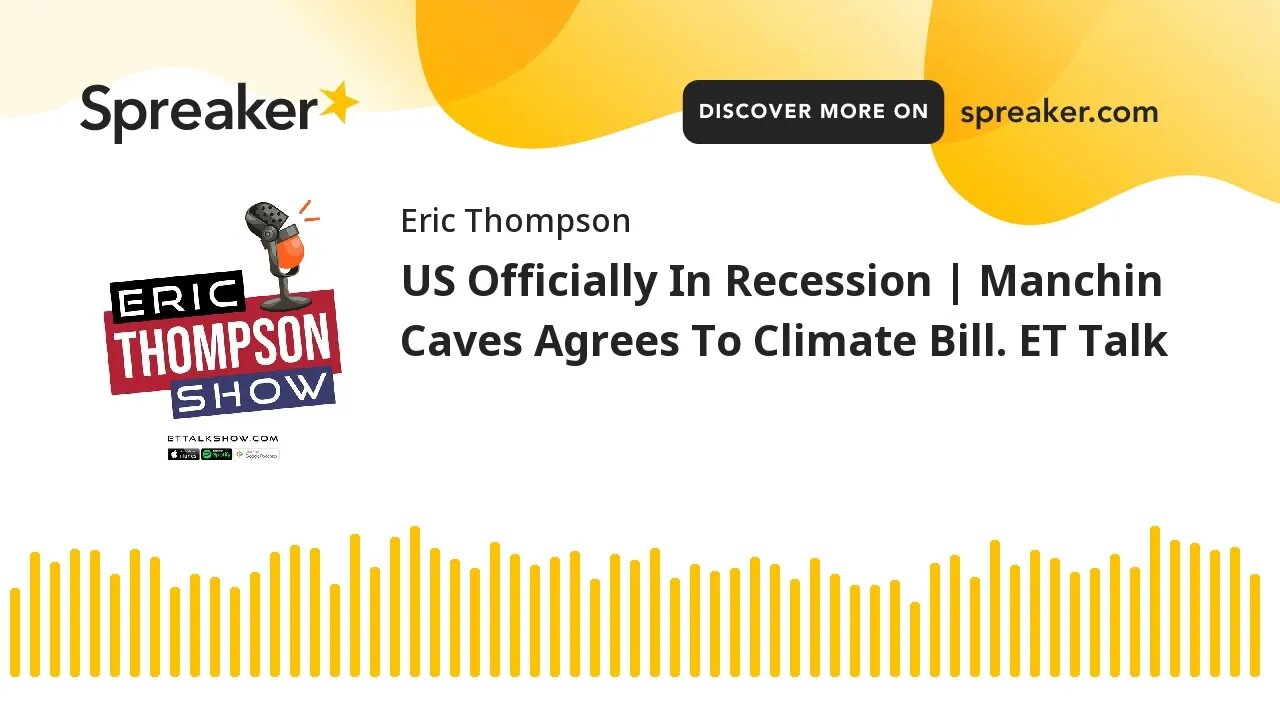 US Officially In Recession | Manchin Caves Agrees To Climate Bill. ET Talk