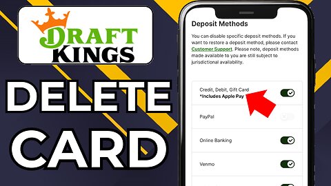 HOW TO DELETE CARD OFF DRAFTKINGS