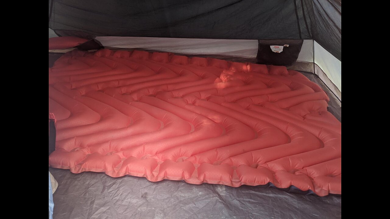 KLYMIT Double V Sleeping Pad, 2 Person, Double Wide (47 inches), Lightweight Comfort for Car Ca...