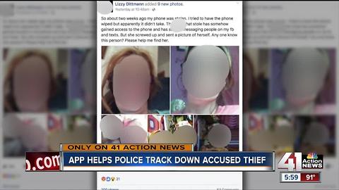 App provides leads for police tracking down an accused thief