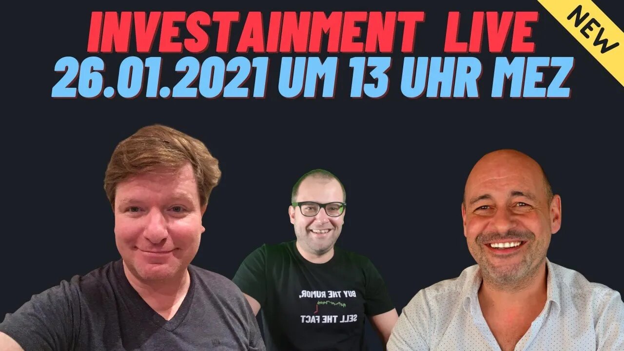 3. Investainment Live Stream mit Christian Maier, Rainer Hahn und Robert Rother