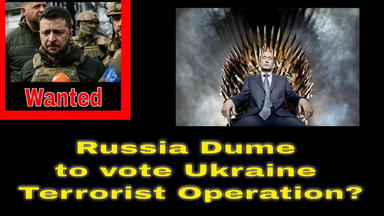 Terrorist War Escalation: Russia to Declare in Ukraine? Is the hammer about to fall on Ukraine.