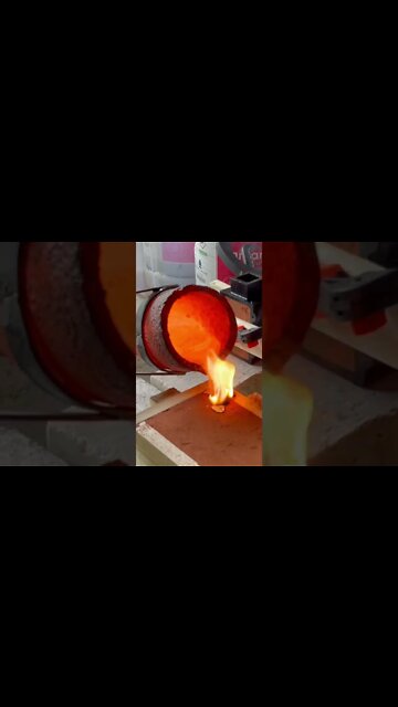 I made an oopsie😱 #sandcasting #fail #devilforge #moltenmetal