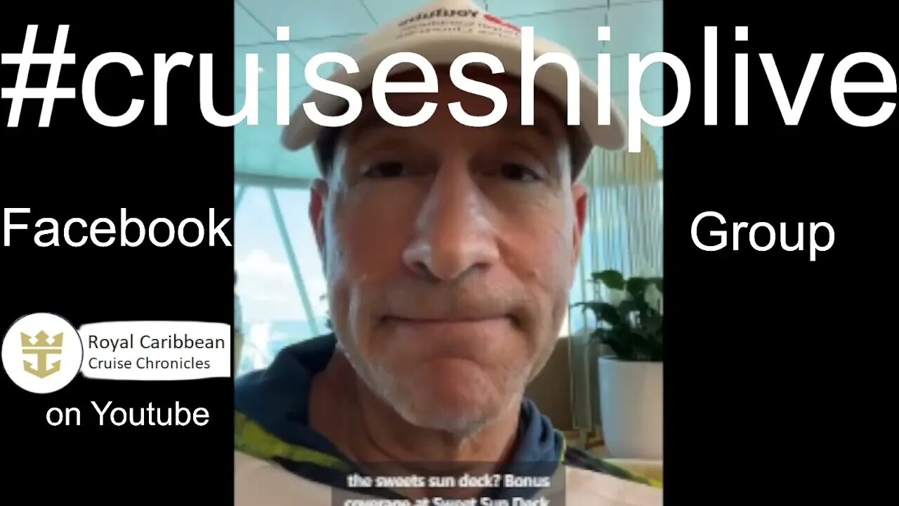 #cruiseshiplive vlog from Wonder of the Seas: CRUISESHIPLIVE on Facebook.