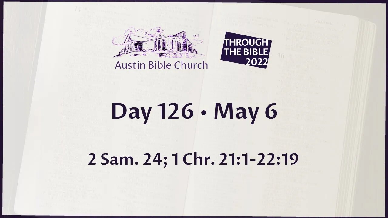 Through the Bible 2022 (Day 126)