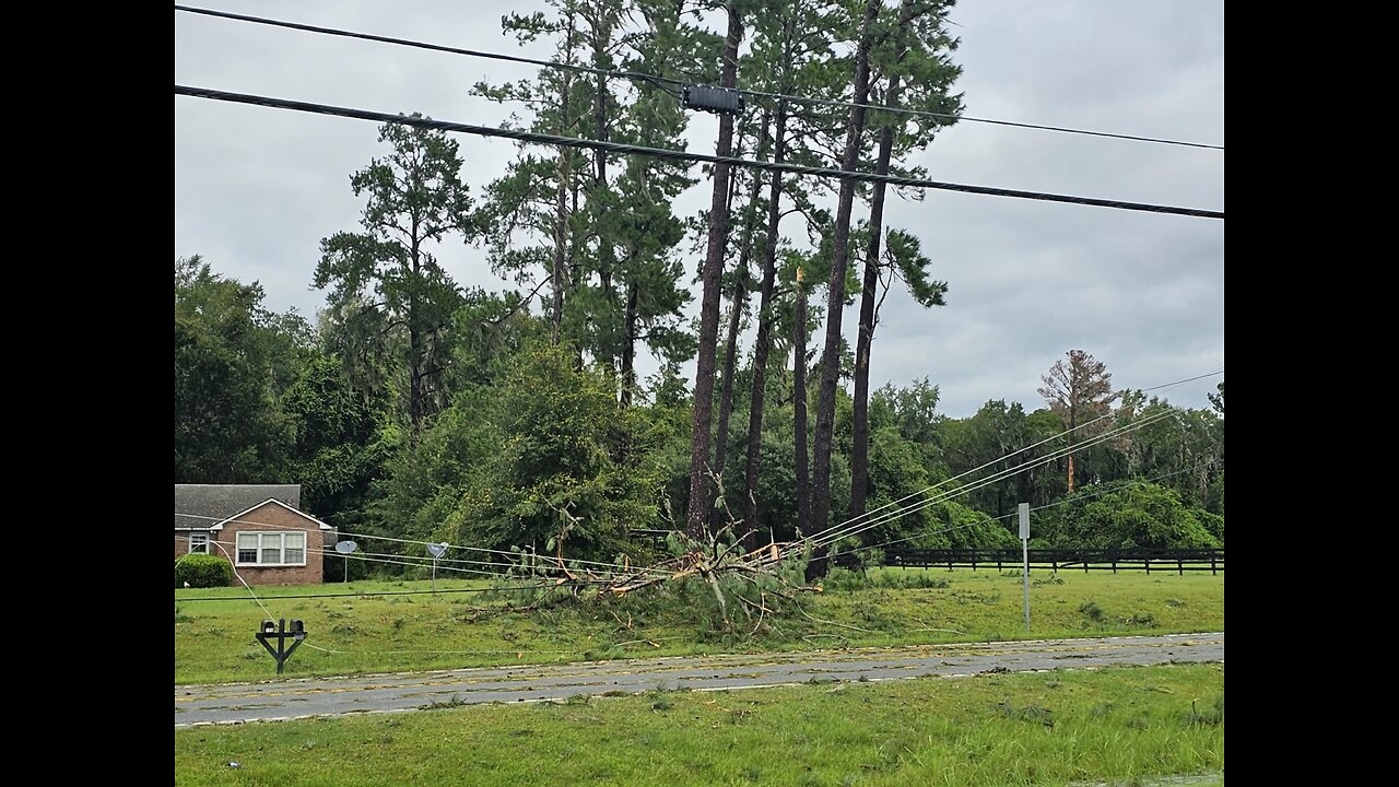 Hurricane Idalia South Georgia House Damaged Strong Winds!