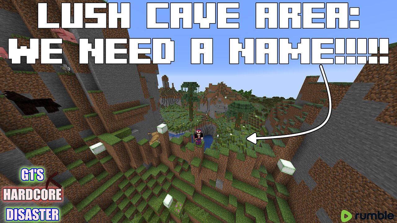 WE NEED A NAME FOR THIS AREA! - Exposed Custom Lush Cave Area - G1's Hardcore Disaster