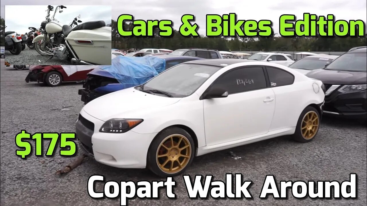 COPART WALK AROUND, Cheap Flip Cars, Harley Davidson Road King,