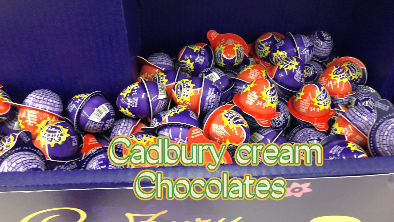 Cadbury creamy eggs, caramilk, Oreo creamy, wow!!chocolates 🤩