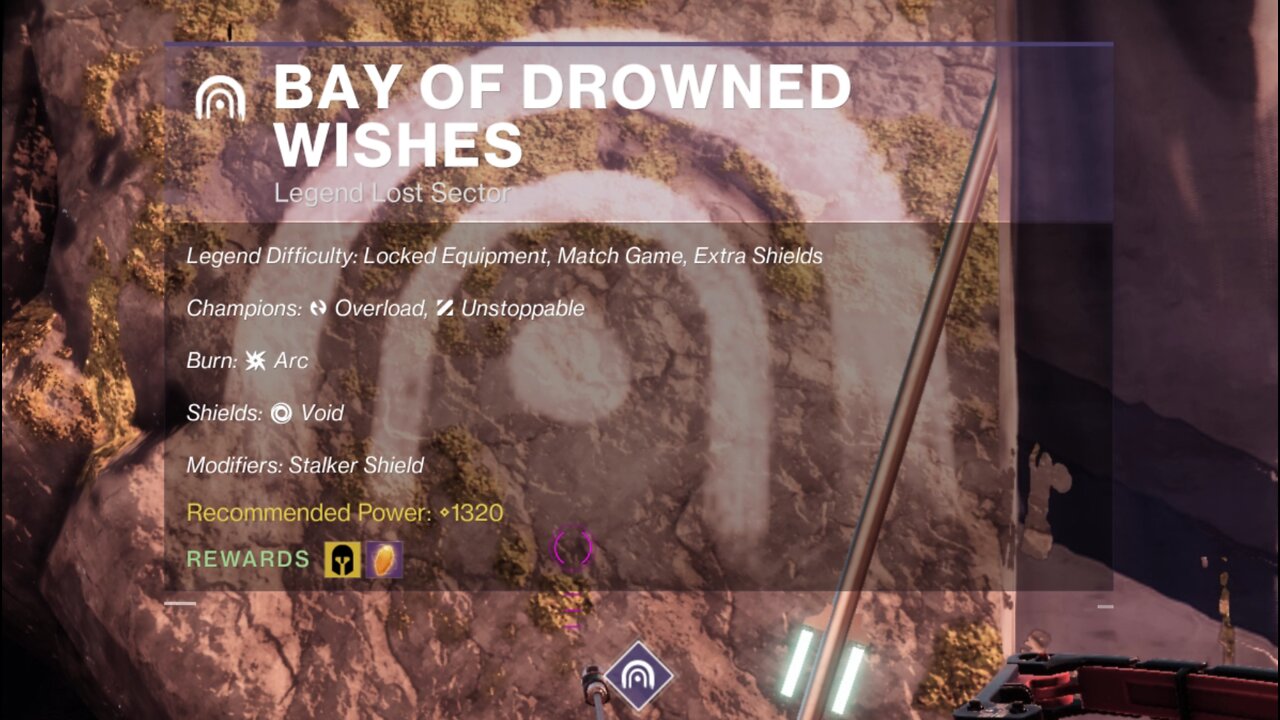 Destiny 2, Legend Lost Sector, Bay of Drowned Wishes on the Dreaming City 2-16-22