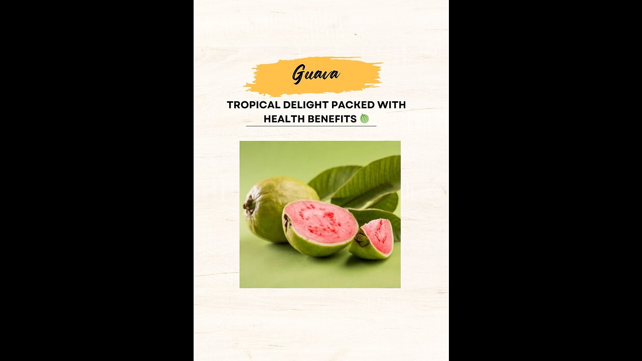 "Guava: Tropical Delight Packed with Health Benefits 🍈"