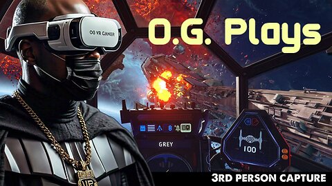 O.G. Plays Star Wars Squadrons in VR using PS5 and PSVR. Still epic in 2024!!