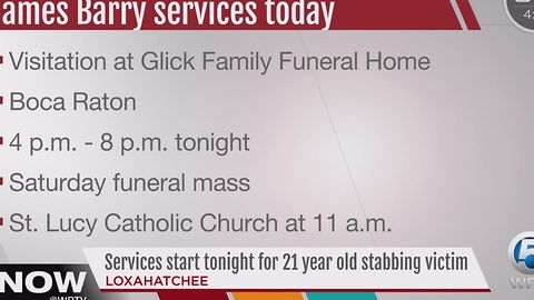 Services start tonight for 21-year-old stabbing victim