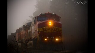 Dense Fog, Grey Ghost, Canadian National and UP - Hinckley Sub