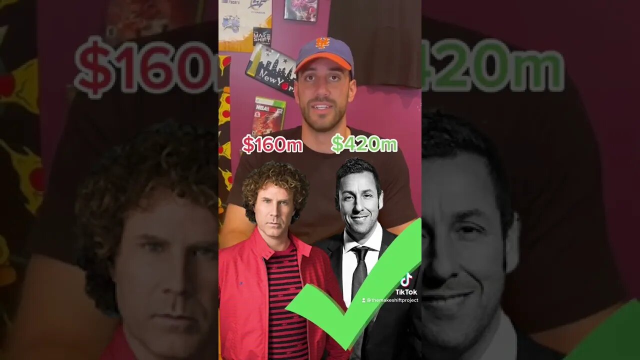 Who Has More Money?! Comment How Many You Got! #fyp #money #networth #adamsandler #willferrell