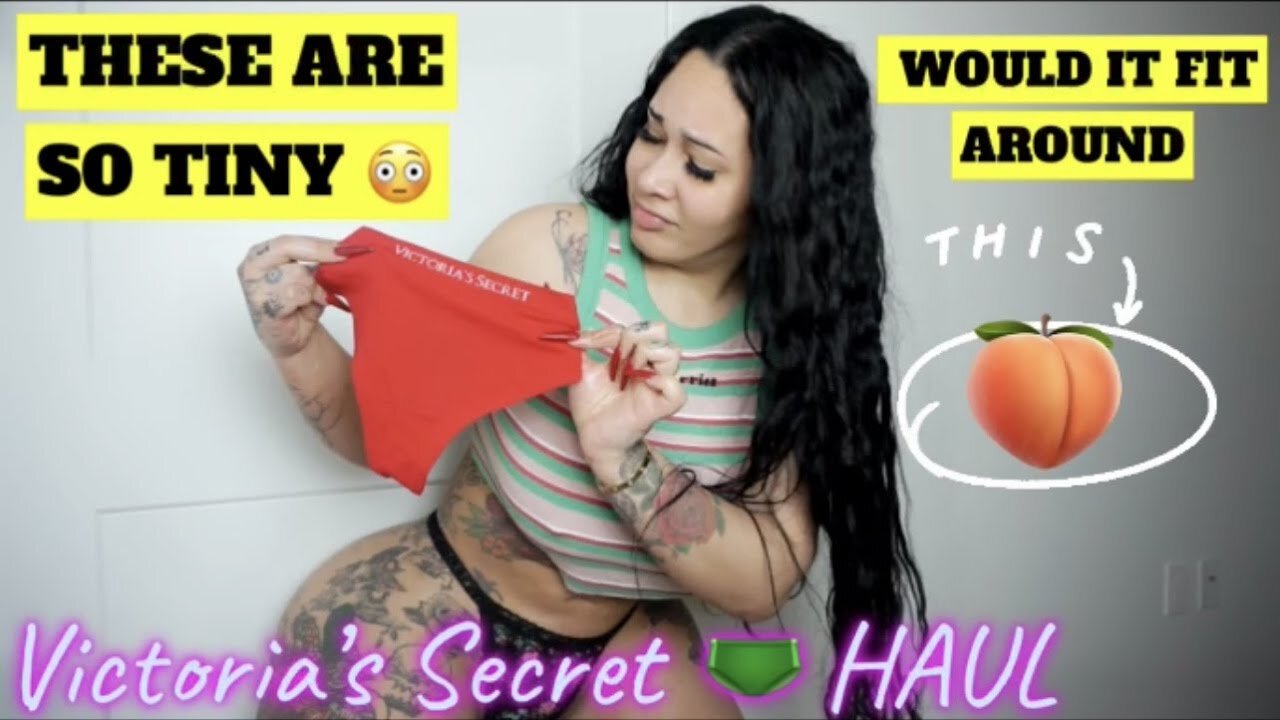 VICTORIA'S SECRET HAUL with me Curvy Big Booty Girl