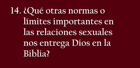 NORMAS SEXUALES EN LA BIBLIA