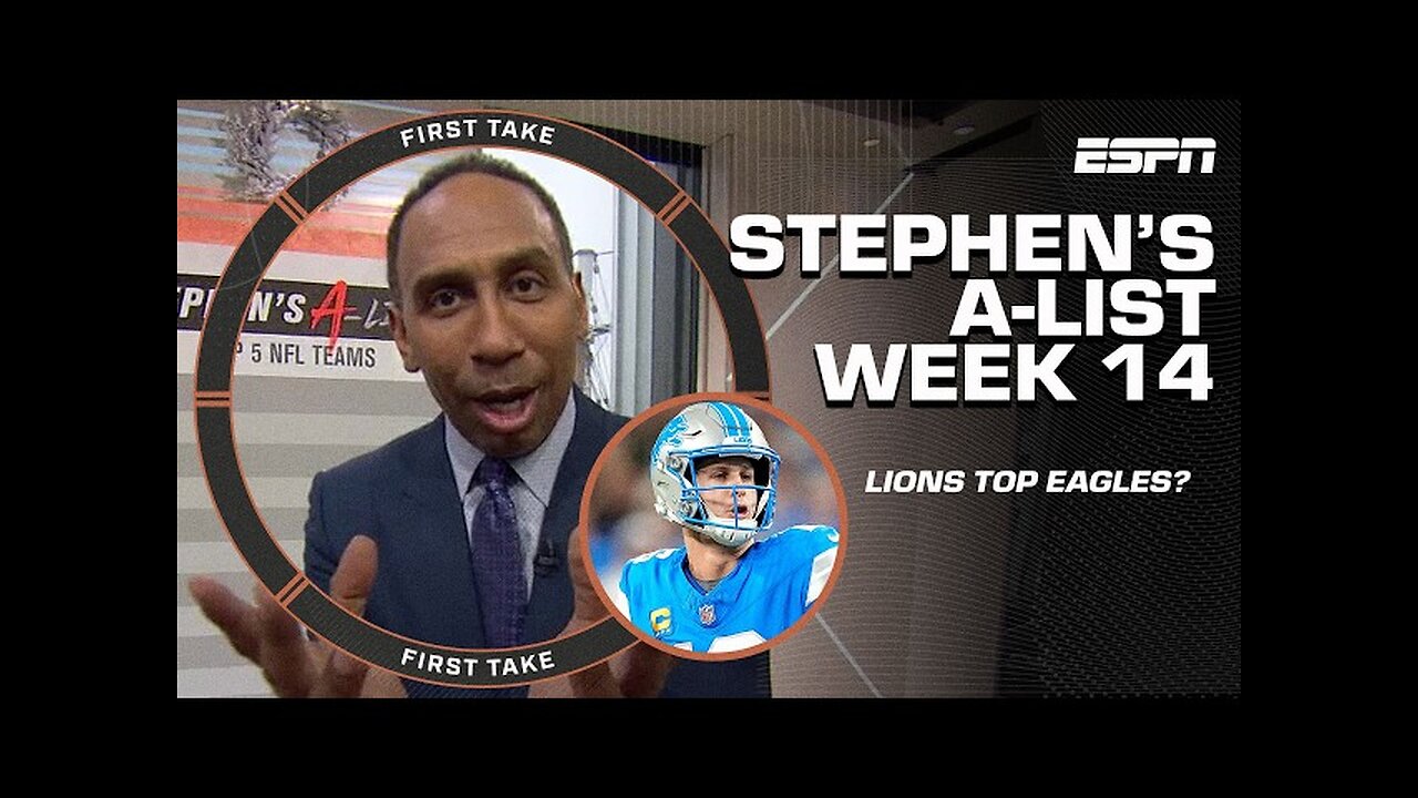 STEPHEN'S A-LIST 📈 Buffalo Bills FALL OUT OF THE TOP FIVE? 👀 | First Take