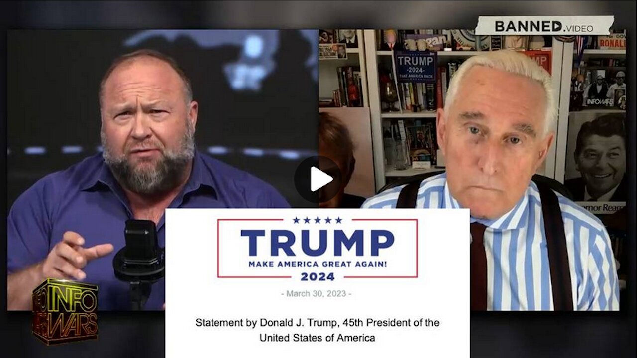 Alex Jones and Roger Stone Respond To Trump Indictment