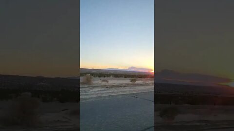Radford Forest fire sunset big bear