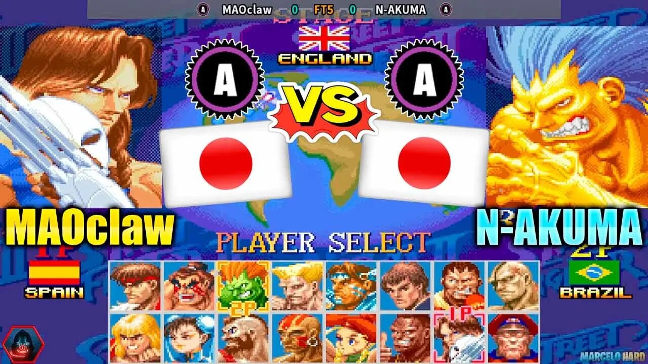 Super Street Fighter II X (MAOclaw Vs. N-AKUMA) [Japan Vs. Japan]