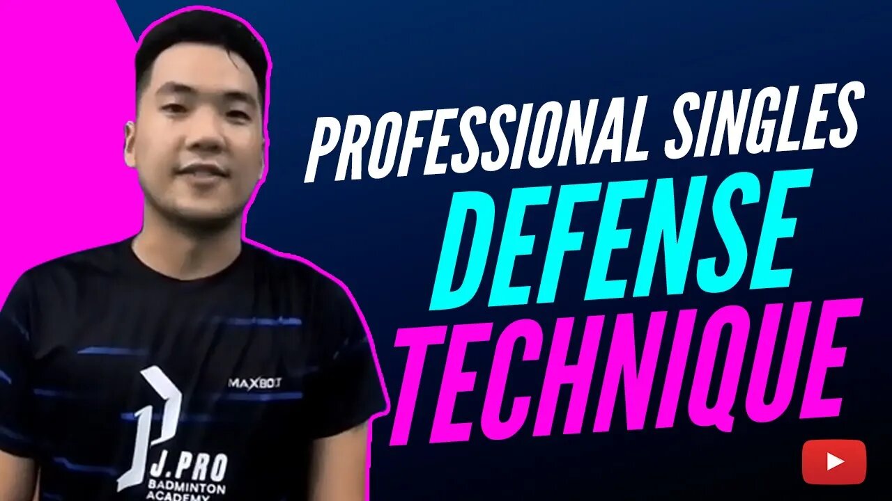 Professional Singles Defense Technique - Badminton Lessons featuring JPRO TV