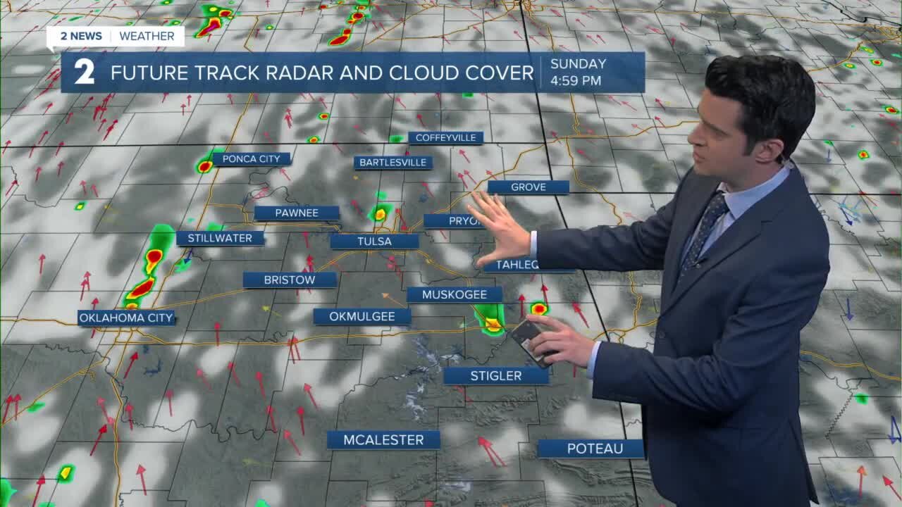 Chance for thunderstorms