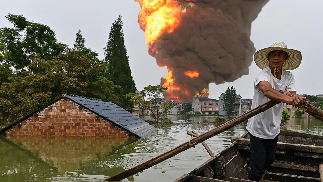 Massive Explosion at Factory Caused by Unprecedented China Floods