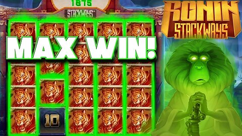 ON RONIN STACKWAYS FOR A EASY MAX WIN! HE HIT THE FULL SCREEN