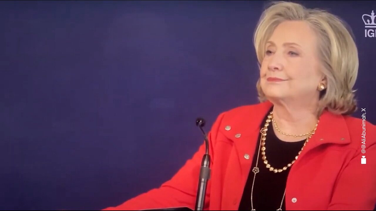 Hillary Clinton interrupted by a pro Palestinian protester