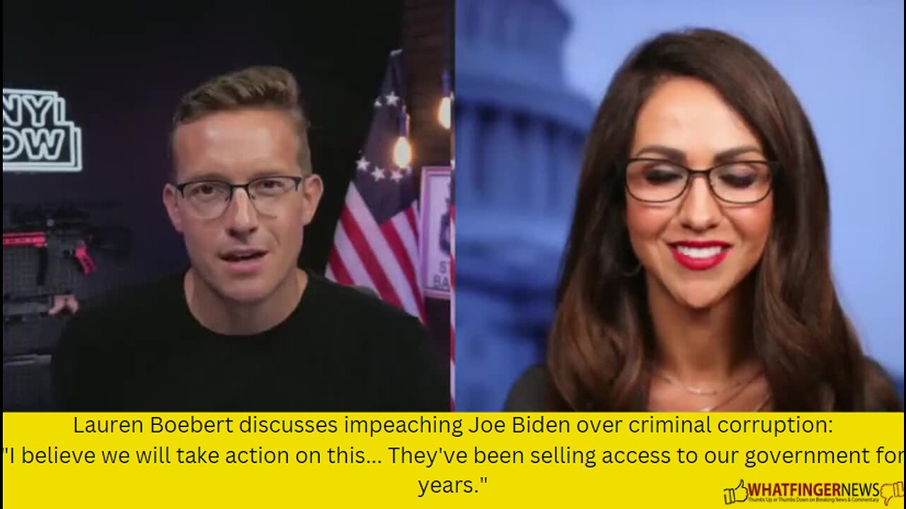 Lauren Boebert discusses impeaching Joe Biden over criminal corruption: