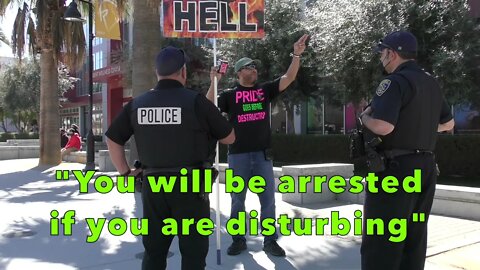 "If we get another complaint about your Preaching, you are under ARREST!"