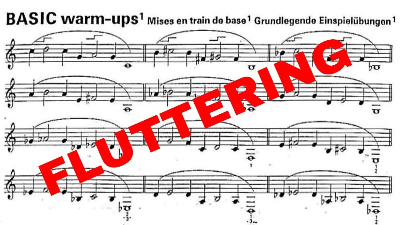 ESTUDO TÉCNICO DE TROMPETE - Exercício de Fluttering para melhoria do Ataque Simples - James Stamp 3