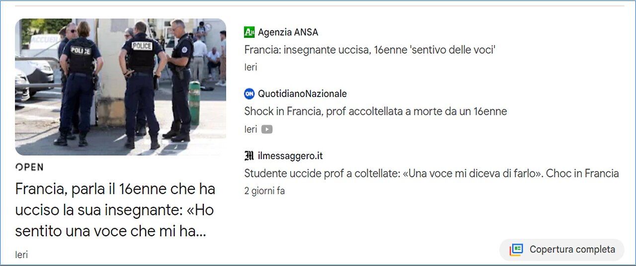 Uccide la sua insegnante perche... ''la voce glielo aveva detto''!