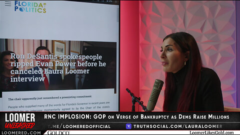 Laura Loomer CALLS OUT Ron DeSantis for Sabotaging her Show and President Trump