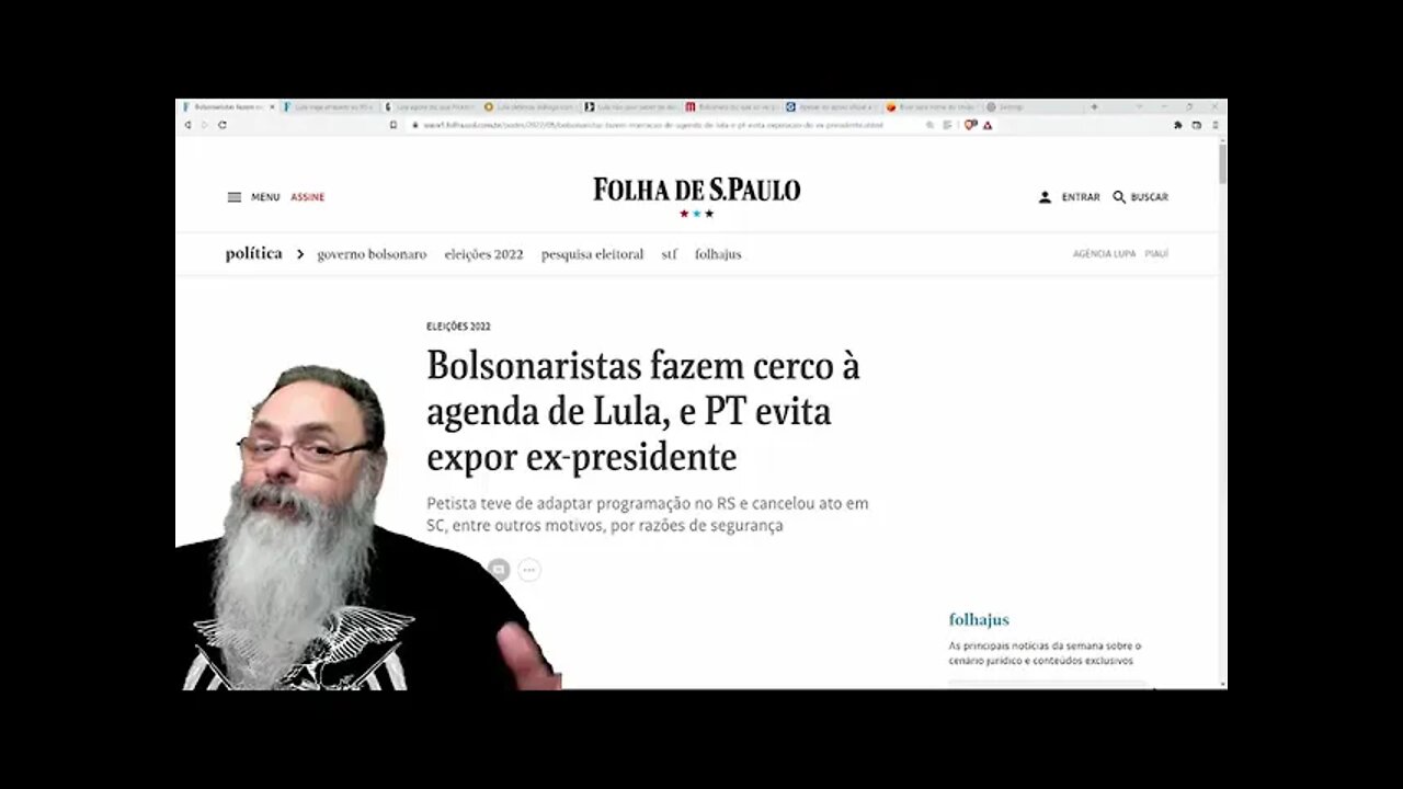 LULA culpa BOLSONARISTAS por sua COVARDIA - Não vai sair às ruas e não vai a debate