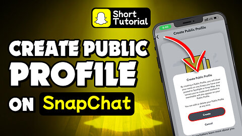 How to create public profile on snapchat