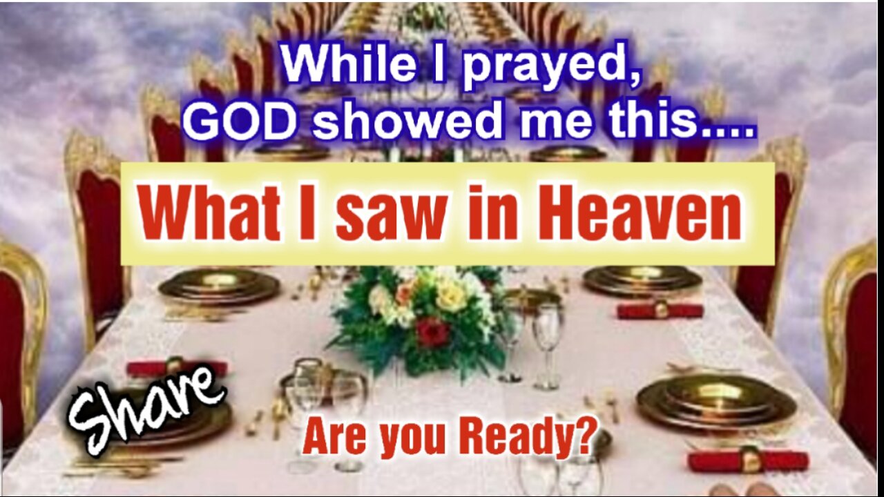 What I saw in Heaven as I prayed. #share Jesus is Coming Soon!