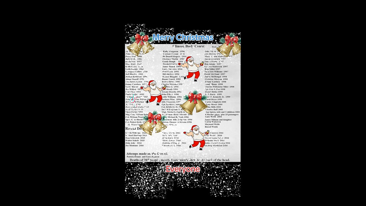 Names of people killed under bill Clinton