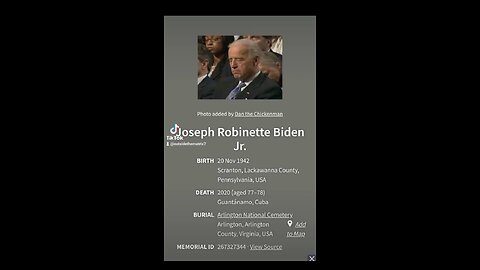 Joe Biden dead