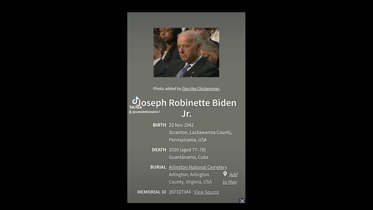 Joe Biden dead