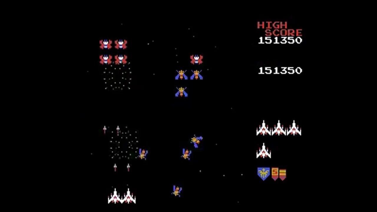 Trying out Galaga on Project Nested (1.4.2) w/ SNES9X
