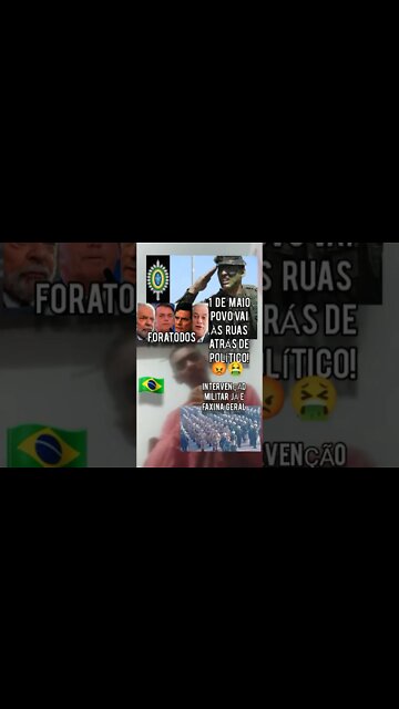 1 de Maio POVO GADO vai às RUAS atrás de POLÍTICO e passar fome/ Intervenção Militar NINGUÉM QUER!