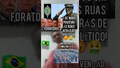 1 de Maio POVO GADO vai às RUAS atrás de POLÍTICO e passar fome/ Intervenção Militar NINGUÉM QUER!